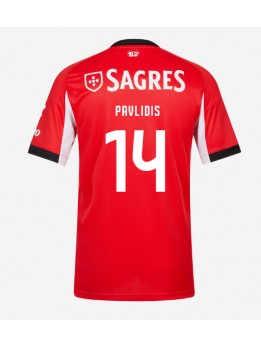 Benfica Vangelis Pavlidis #14 Replika Hemmakläder 2025-26 Kortärmad